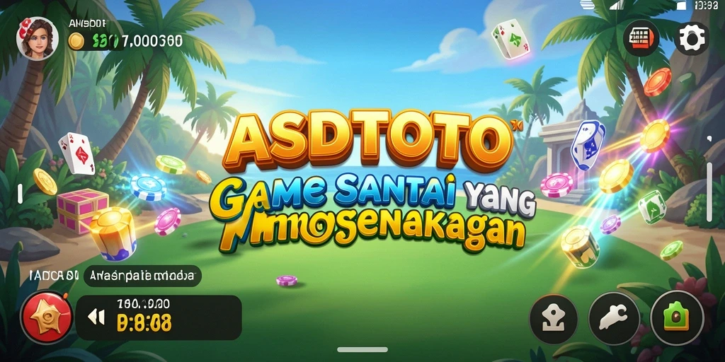 Tampilan gameplay <strong>ASDTOTO</strong> yang ceria dan menghibur.