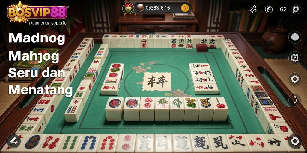 Gameplay menakjubkan dari BOSVIP88 dengan desain Mahjong yang unik.