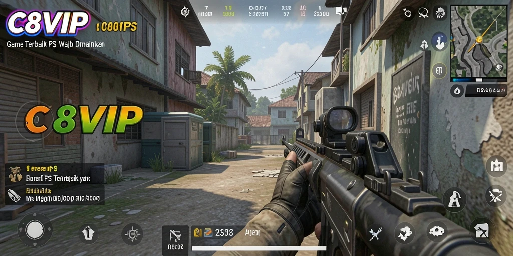 Tampilan gameplay C8VIP yang intens dan menegangkan.