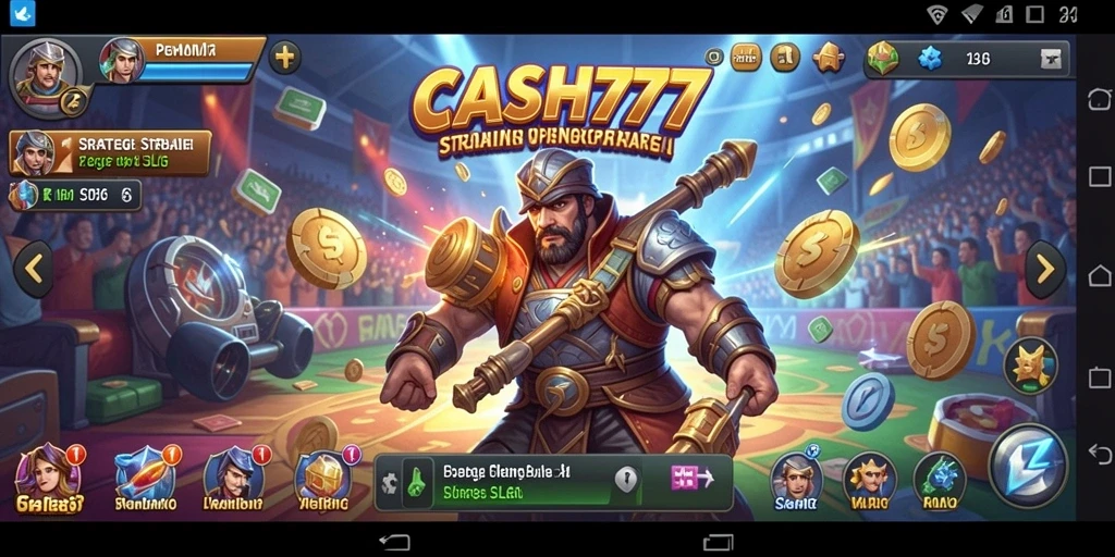 Tampilan gameplay menarik dari CASH777 yang memikat pemain.