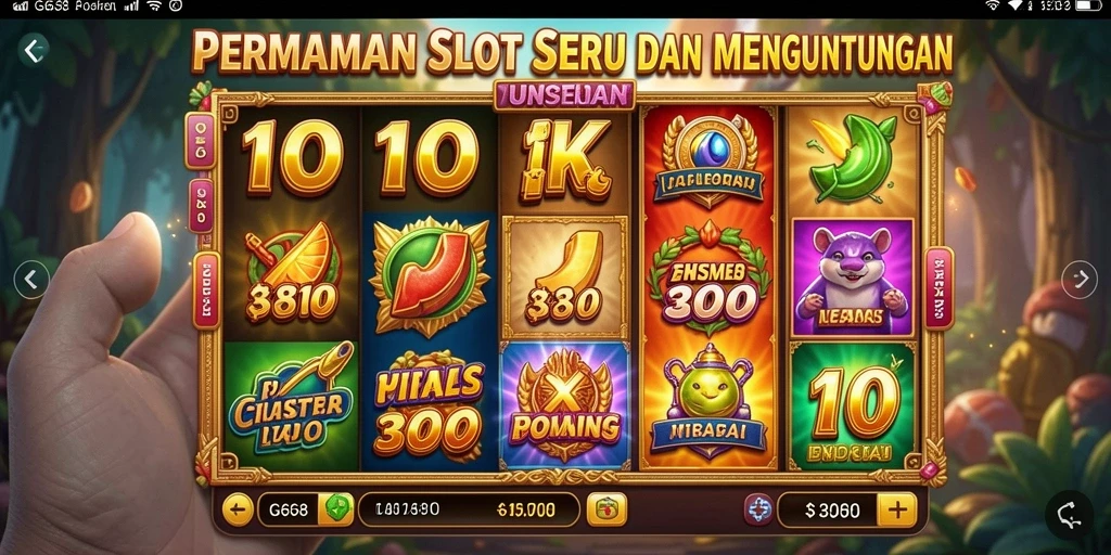 Tampilan gameplay G668 yang menarik dan penuh warna.