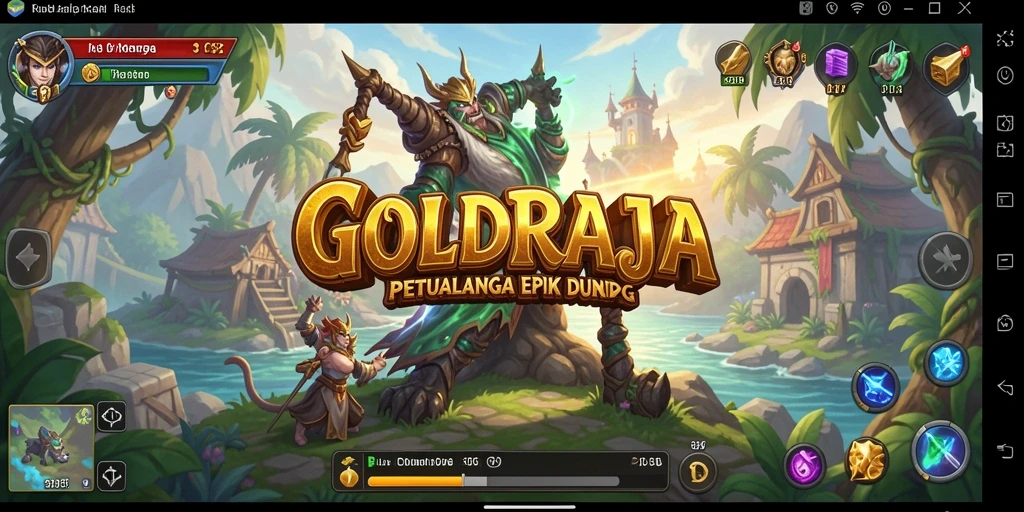 Tangkapan layar gameplay RPG menampilkan aksi seru di dunia fantasi.
