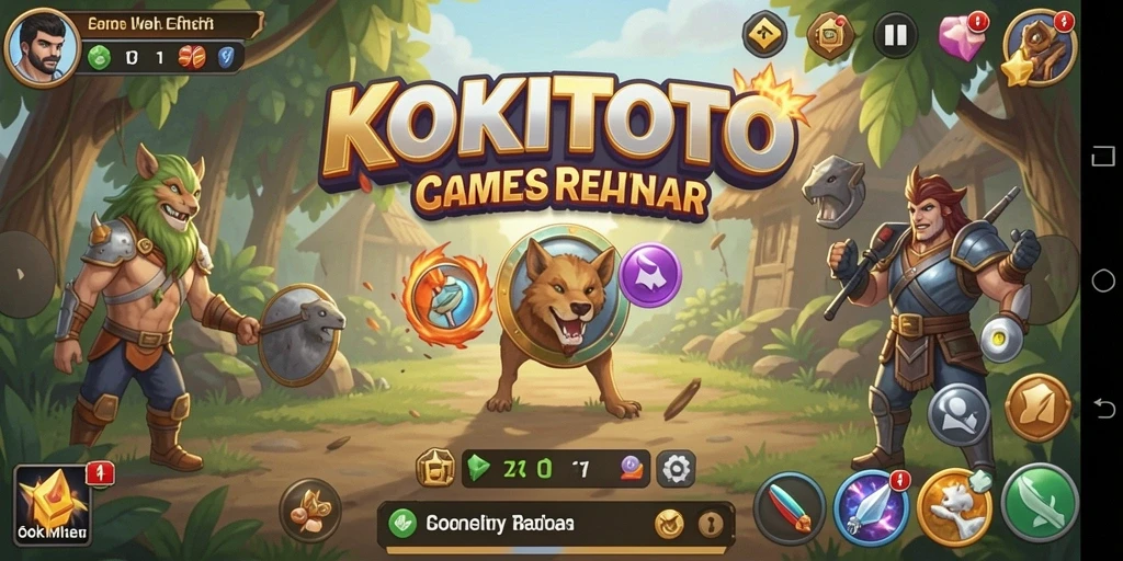 Tampilan gameplay KOKITOTO yang menarik dan dinamis.