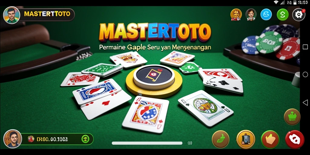 Tampilan gameplay Gaple yang seru dan interaktif di MASTERTOTO.