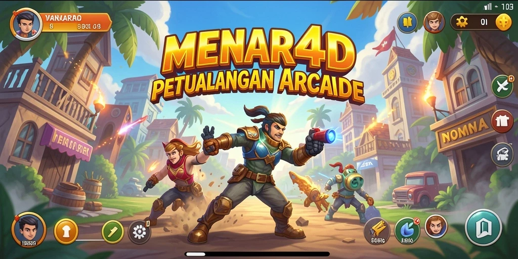 Tampilan menawan dalam gameplay MENARA4D yang seru.
