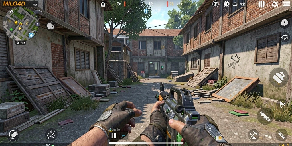 Tampilan gameplay <strong>MILO4D</strong> yang menegangkan dan penuh aksi.