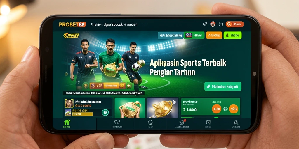 Tampilan gameplay taruhan olahraga di aplikasi PROBET88.