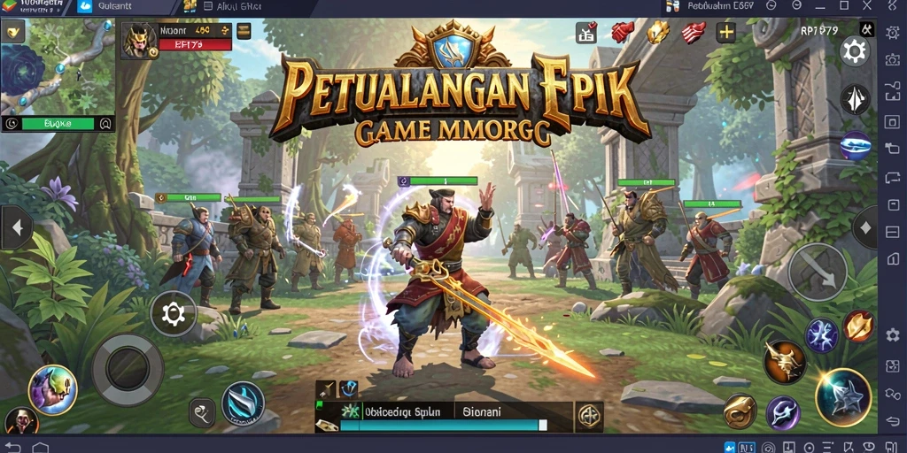 Screenshot gameplay <strong>RP79</strong> menampilkan pertarungan seru di dunia MMORPG.